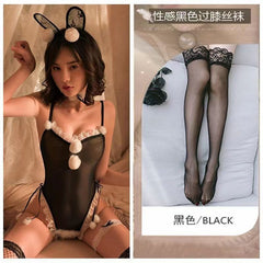 Sex lingerie sexy pajamas pure desire uniform temptation bunny role play cute free open file transparent hair