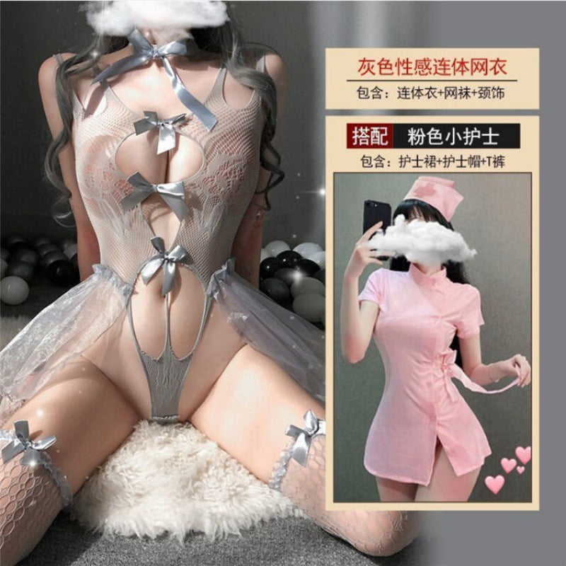 Tifei erotic underwear transparent seduction sexy sexy hot pajamas dress maid uniform free flirting passion