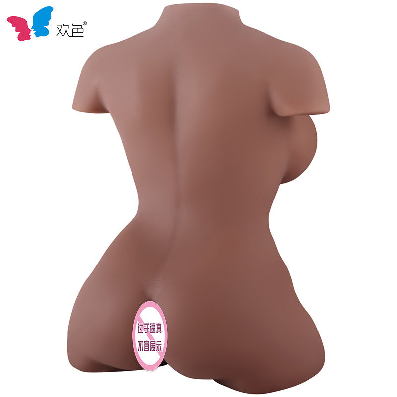 Simulation bust solid silicone doll male masturbator European and American skin tone pouring sex doll