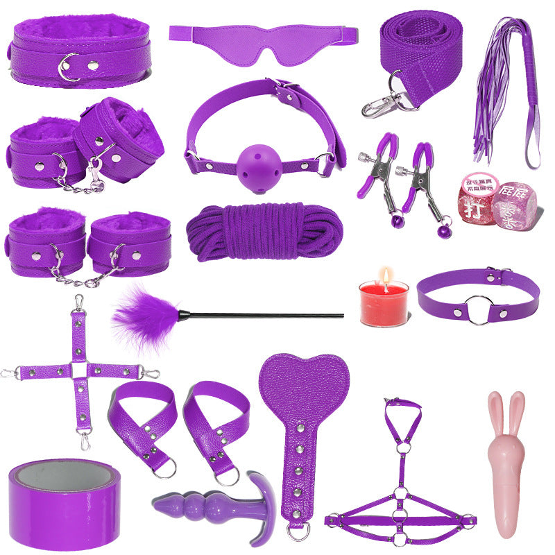 SM sex props set tuning strap bondage toy breast clip handcuffs sp aids adult sex products