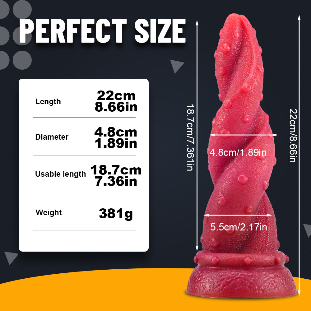 European and American special-shaped simulated penis, large thick and long gay women's masturbator, anal plug, anal expansion, silicone adult sex toys