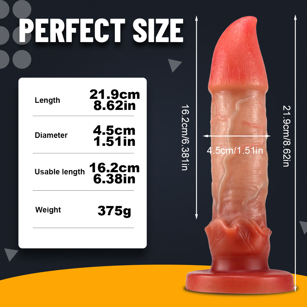 European and American special-shaped simulated penis, large thick and long gay women's masturbator, anal plug, anal expansion, silicone adult sex toys