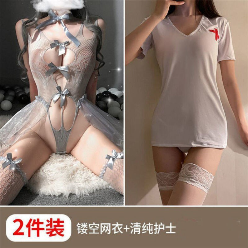 Tifei erotic underwear transparent seduction sexy sexy hot pajamas dress maid uniform free flirting passion