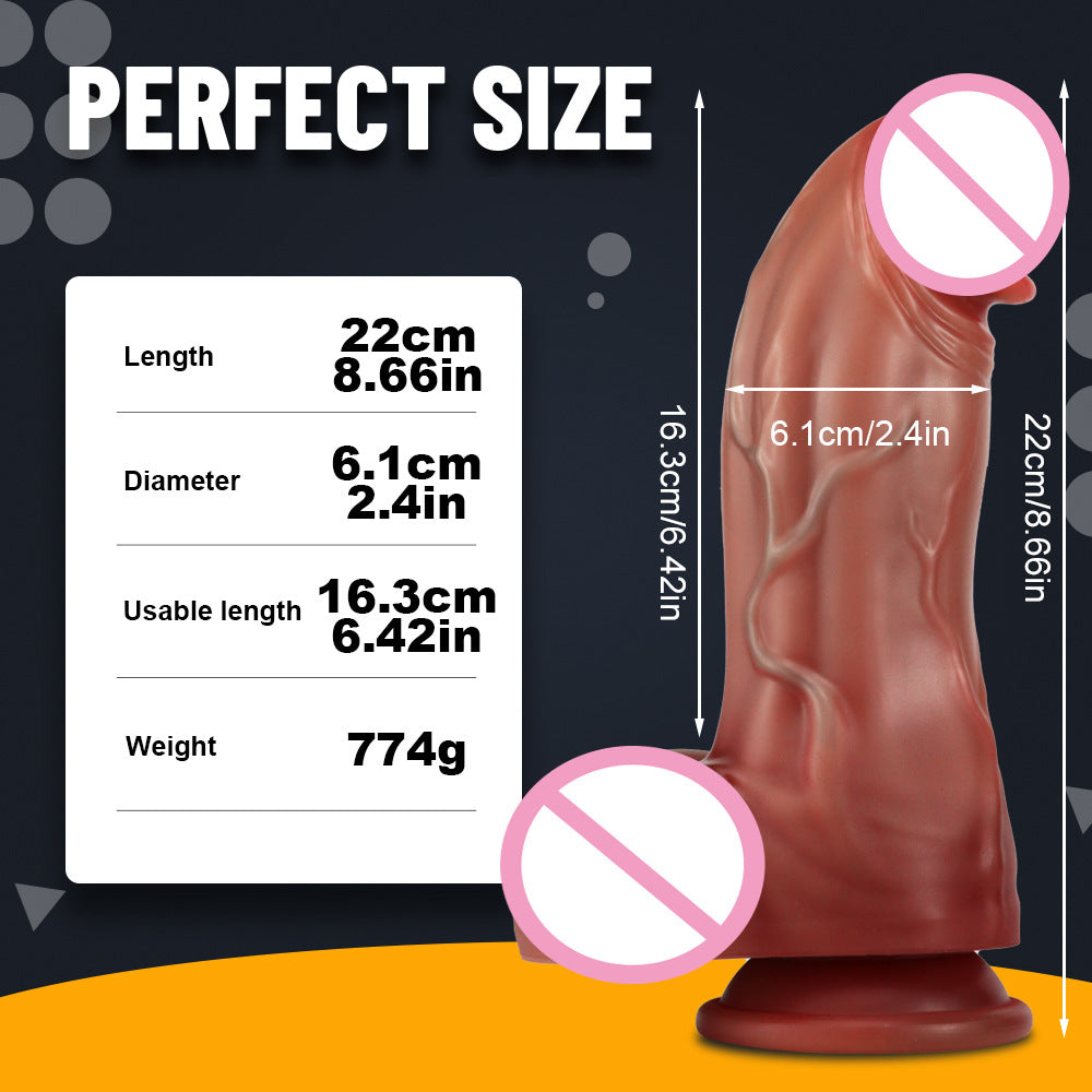 European and American special-shaped simulated penis, large thick and long gay women's masturbator, anal plug, anal expansion, silicone adult sex toys