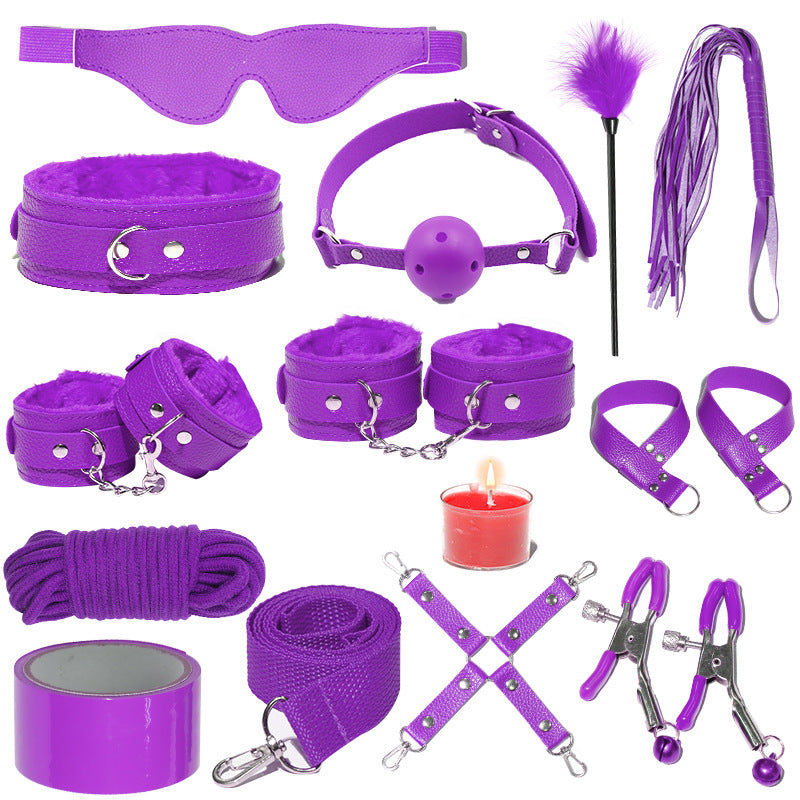 SM sex props set tuning strap bondage toy breast clip handcuffs sp aids adult sex products