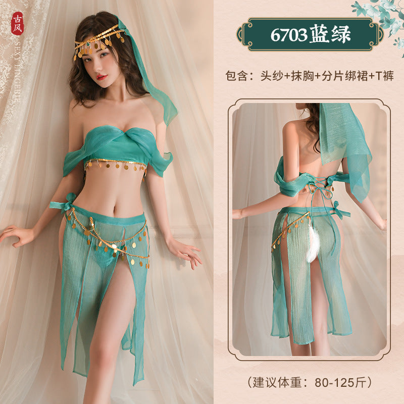 Feimu sex clothes Western style dance girl suit sex underwear antique 6703 uniform temptation sexy