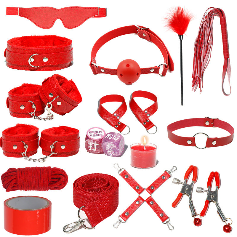 SM sex props set tuning strap bondage toy breast clip handcuffs sp aids adult sex products