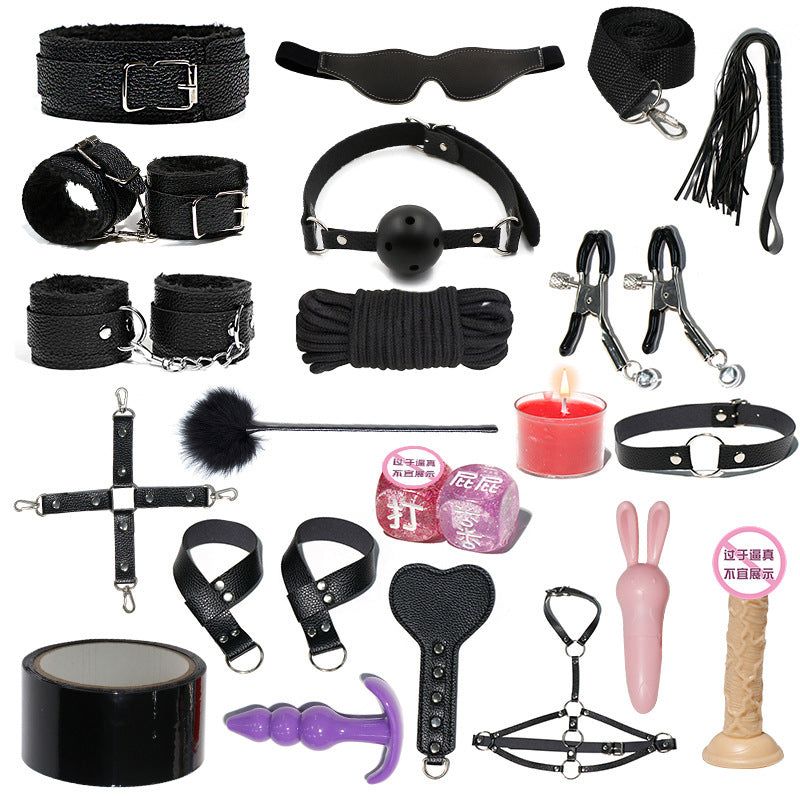 SM sex props set tuning strap bondage toy breast clip handcuffs sp aids adult sex products