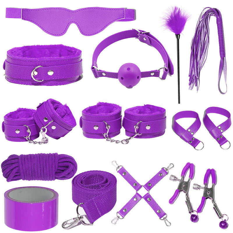 SM sex props set tuning strap bondage toy breast clip handcuffs sp aids adult sex products