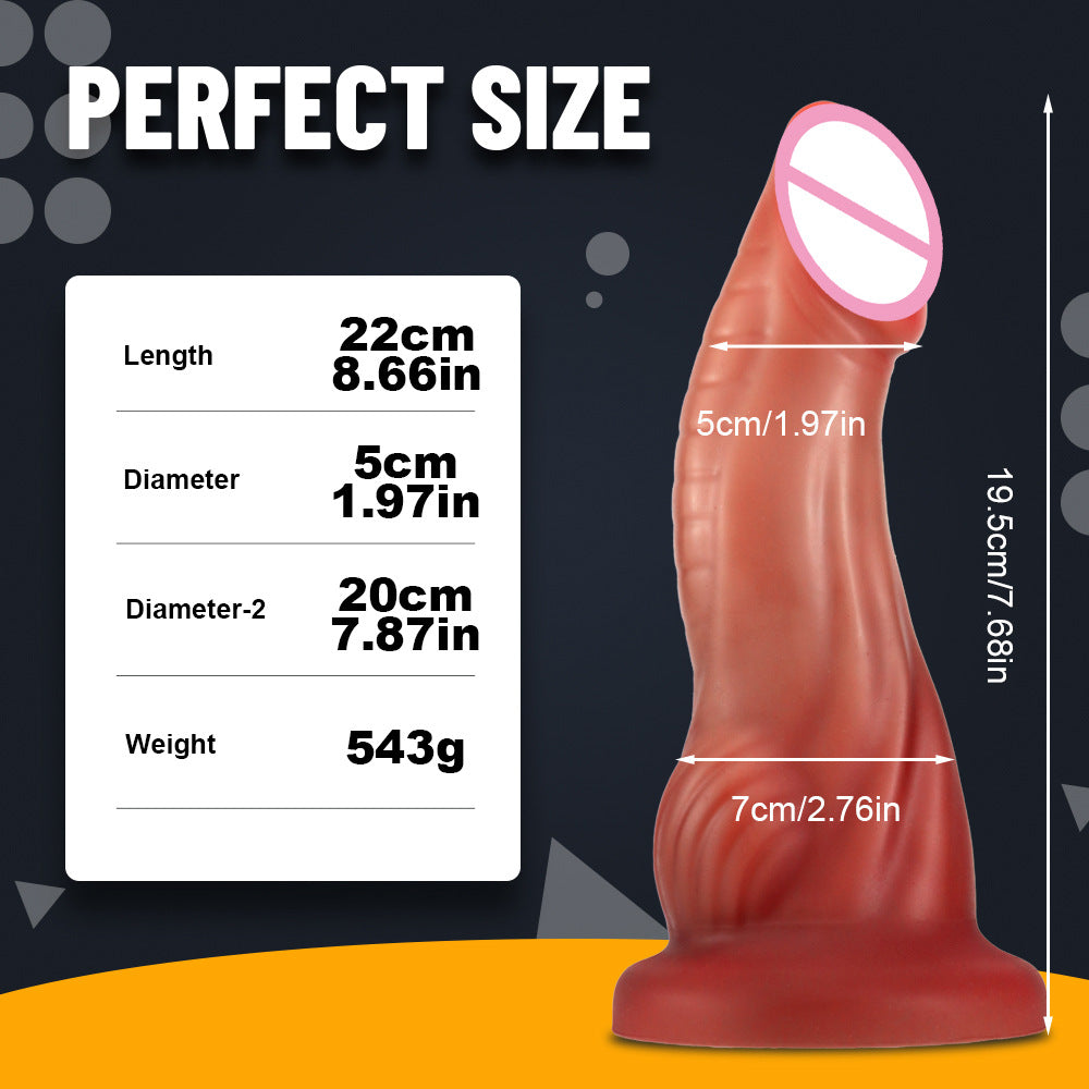 European and American special-shaped simulated penis, large thick and long gay women's masturbator, anal plug, anal expansion, silicone adult sex toys