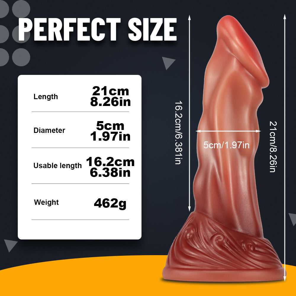 European and American special-shaped simulated penis, large thick and long gay women's masturbator, anal plug, anal expansion, silicone adult sex toys