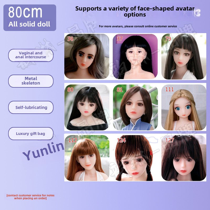 Solid silicone beauty doll robot male and female babies foreign European and American adult sex products