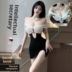 Night Spring Breeze Sex Underwear Sexy Secretary Uniform Free Temptation Bedding Passion Large Size Pajamas Clothing