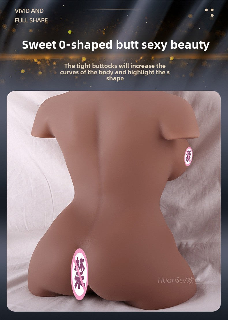 Simulation bust solid silicone doll male masturbator European and American skin tone pouring sex doll