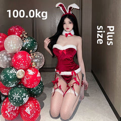 Large size lingerie sexy tube top vest skirt bunny cosplay seduction outfit